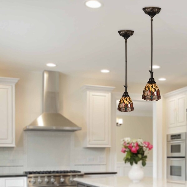 Springdale 6 W Corrall Art Gl Mini Pendant On Free Springdale 6 W Corrall Art Gl Mini Pendant
