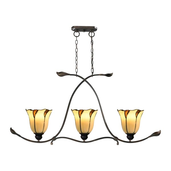 Springdale 45 W San Antonio 3 Light Art Glass Island Fixture Springdale 45 W San Antonio 3 Light Art Glass Island Fixture