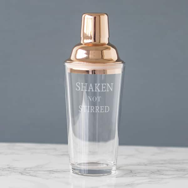 Better Homes & Gardens 23oz Stainless Steel and Glass Clear Cocktail Shaker