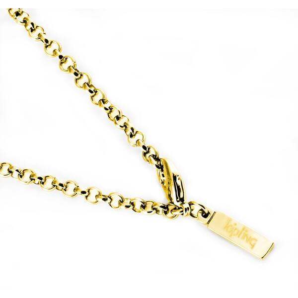 slide 1 of 3, Kipling Stainless Steel Gold Cable Chain Necklace 3 MM, 36 INCH