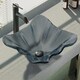 preview thumbnail 1 of 4, R5-5012-R9-7001 Frosted Glass Vessel Sink with Faucet, Sink Ring, and Pop-Up Drain