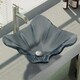 preview thumbnail 2 of 4, R5-5012-R9-7001 Frosted Glass Vessel Sink with Faucet, Sink Ring, and Pop-Up Drain