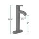preview thumbnail 6 of 4, R5-5012-R9-7001 Frosted Glass Vessel Sink with Faucet, Sink Ring, and Pop-Up Drain