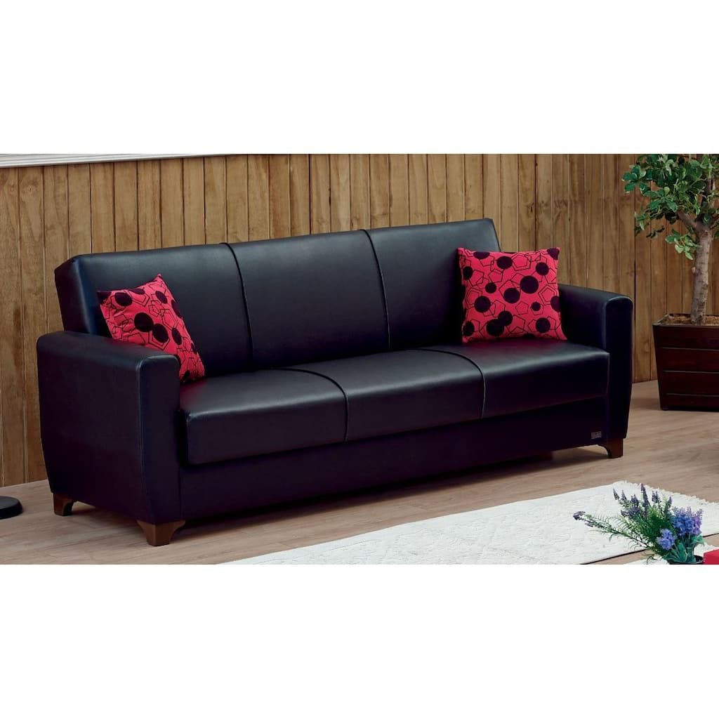 Harlem Convertible Bonded Leather Sofa Bed