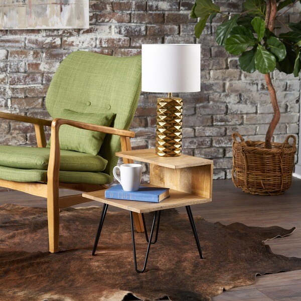 Shop Glasgow Solid Mango Wood End Table by Christopher Knight Home Free Shipping Today