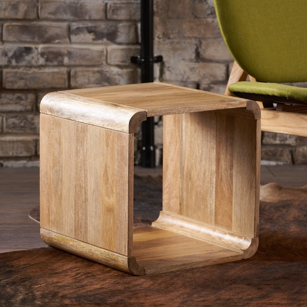 Kellan Mango Wood Square End Table By Christopher Knight Home Kellan Mango Wood Square End Table By Christopher Knight Home 15 75 X