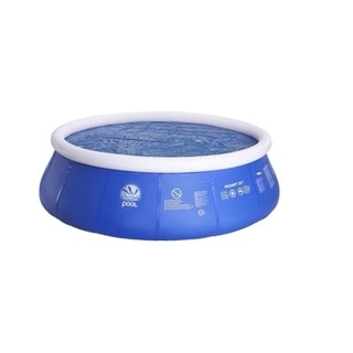 12' Blue Round Floating Solar Prompt Set Swimming Pool Cover