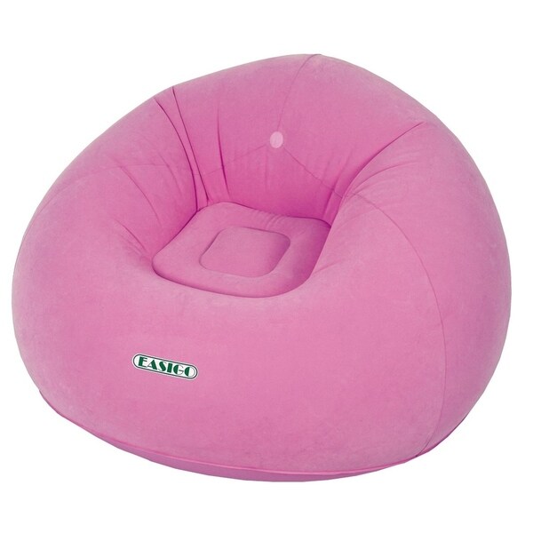 41" Round Flamingo Pink "Easigo" Inflatable Single Person Sofa