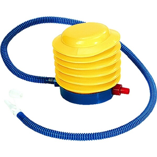 Bright Yellow and Blue Portable Foot Pump for Pool and Spa