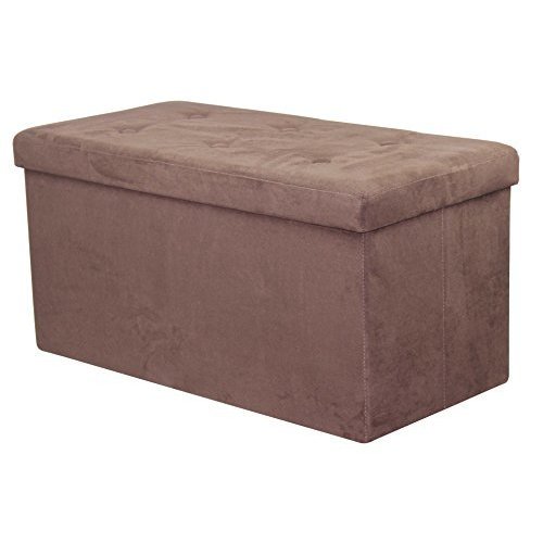 Shop Sorbus Storage Bench Chest Small Chocolate Free Shipping