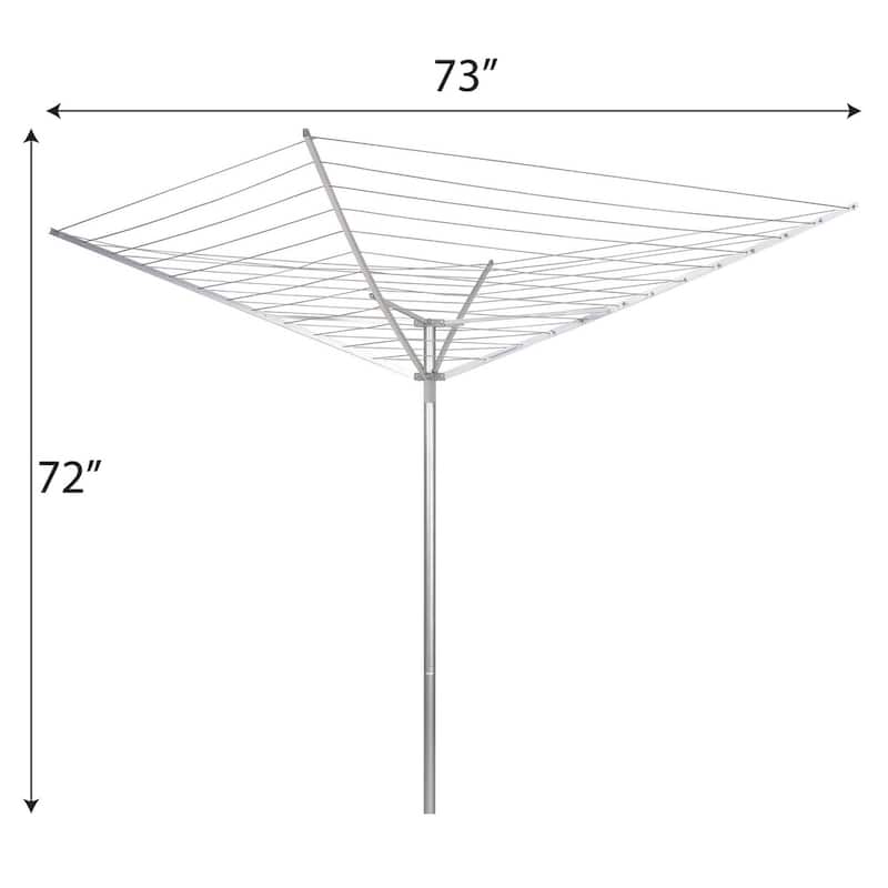 Household Essentials Aluminum Umbrella Outdoor Dryer, 165 feet