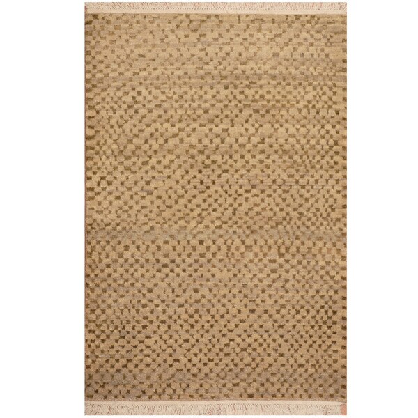 Handmade Tibetan Wool Rug (India) - 2' x 3'
