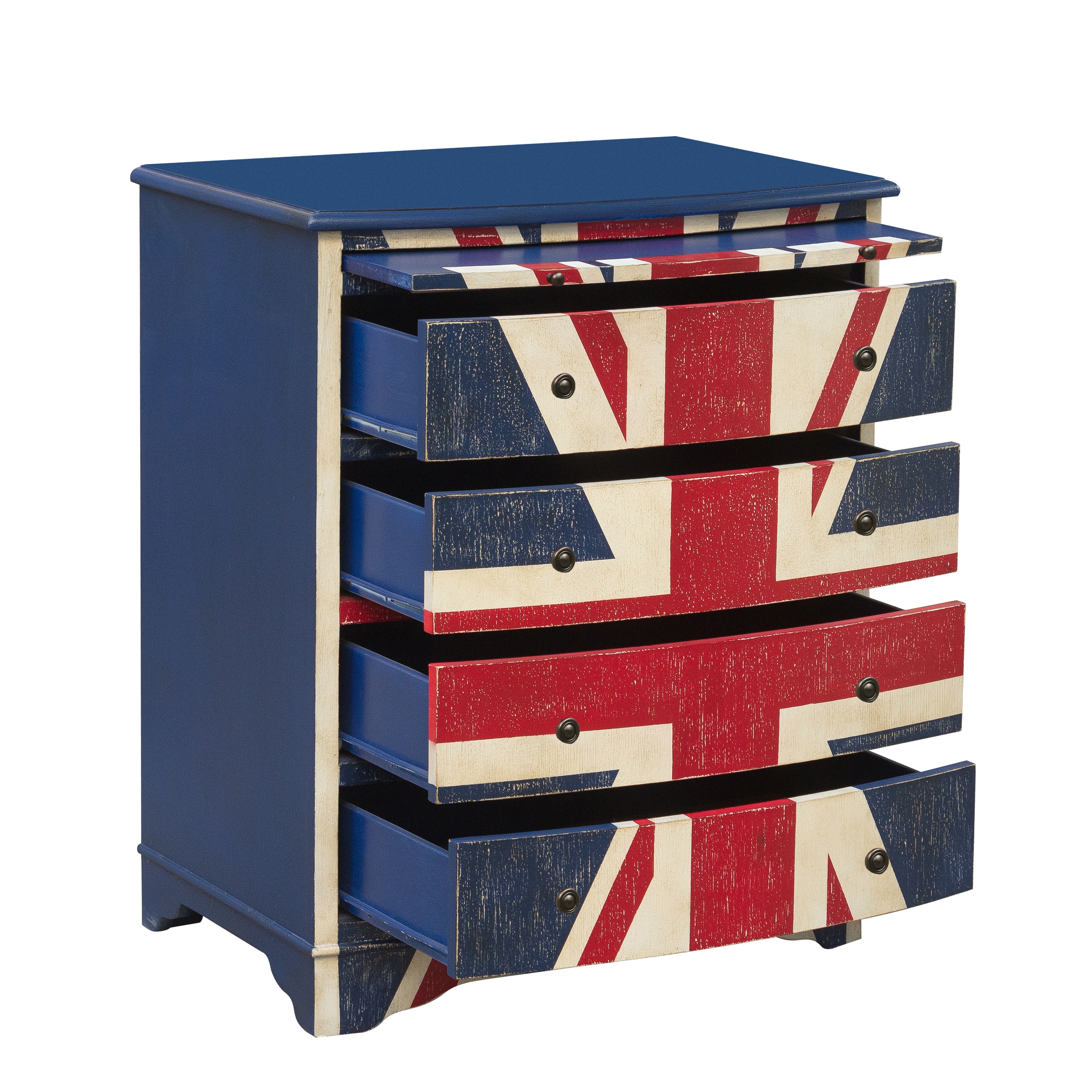 Shop Union Jack Accent Drawer Chest Free Shipping Today