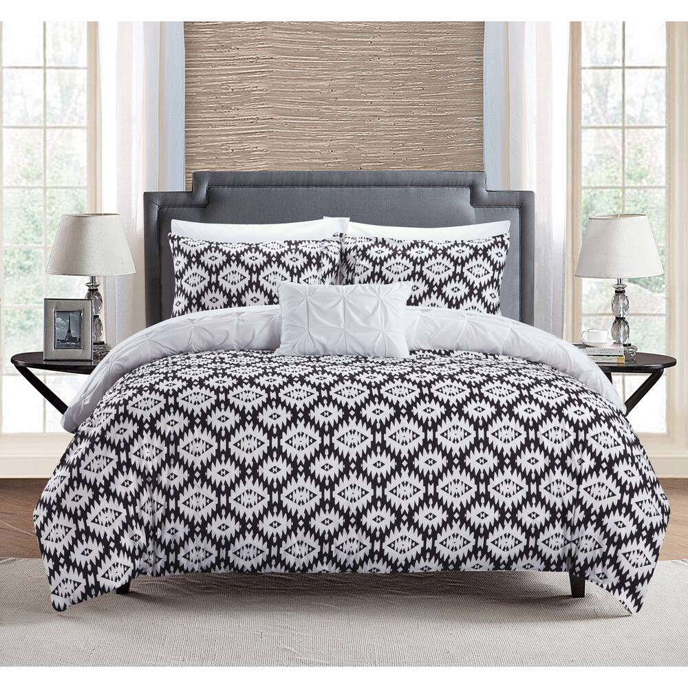 Chic Home Jana 4 Piece Reversible Duvet Cover Set Overstock 16820393