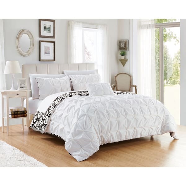 Shop Chic Home Jana 8 Piece Bed In A Bag Reversible White Duvet