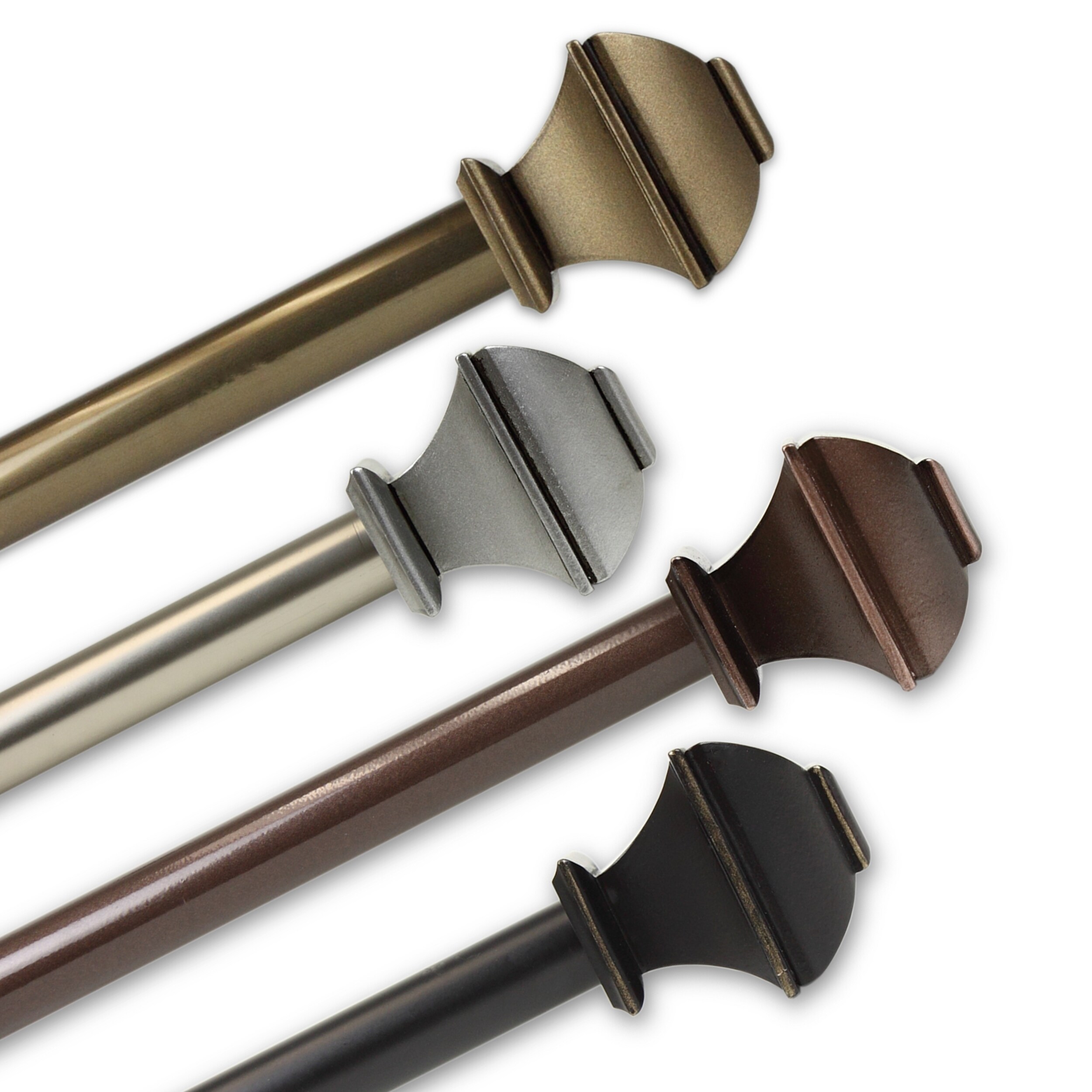 Shop Instyledesign Eugene Adjustable Curtain Rod 13 16 Inch Dia
