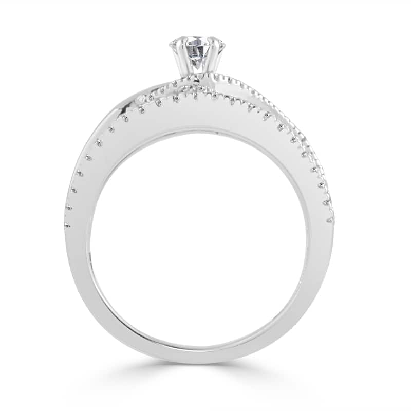 Auriya Contemporary 2/5ctw Wide Diamond Ring 14K Gold (H-I, I1-I2)