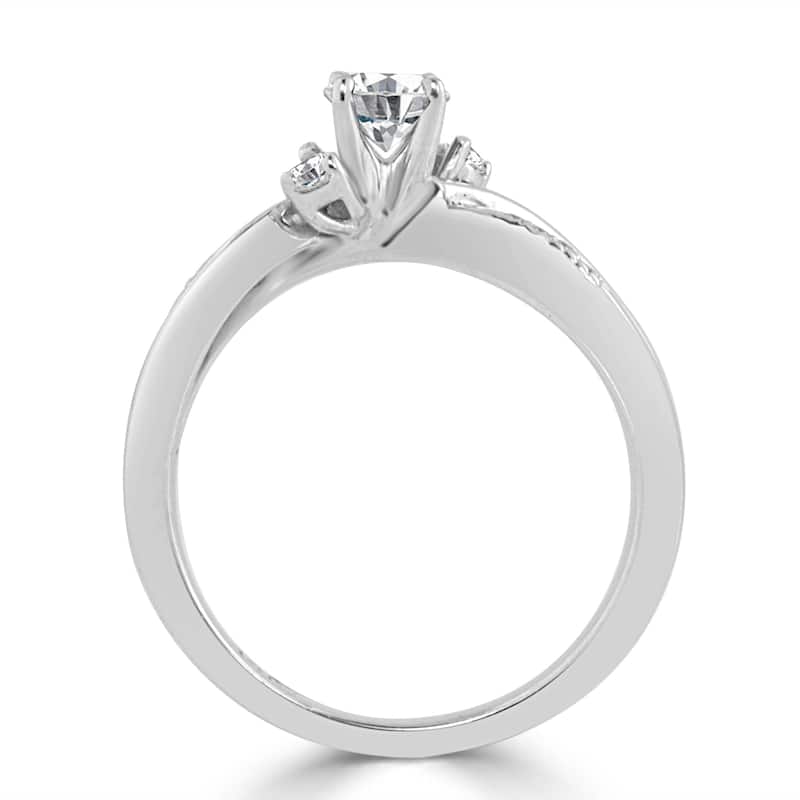 Auriya 3-Stone 1/2ctw Round Diamond Engagement Ring 14K Gold