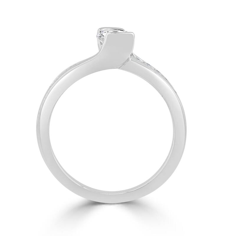 Auriya Contemporary 1/2ct TDW Diamond Engagement Ring 14k Gold (H-I, I1-I2)