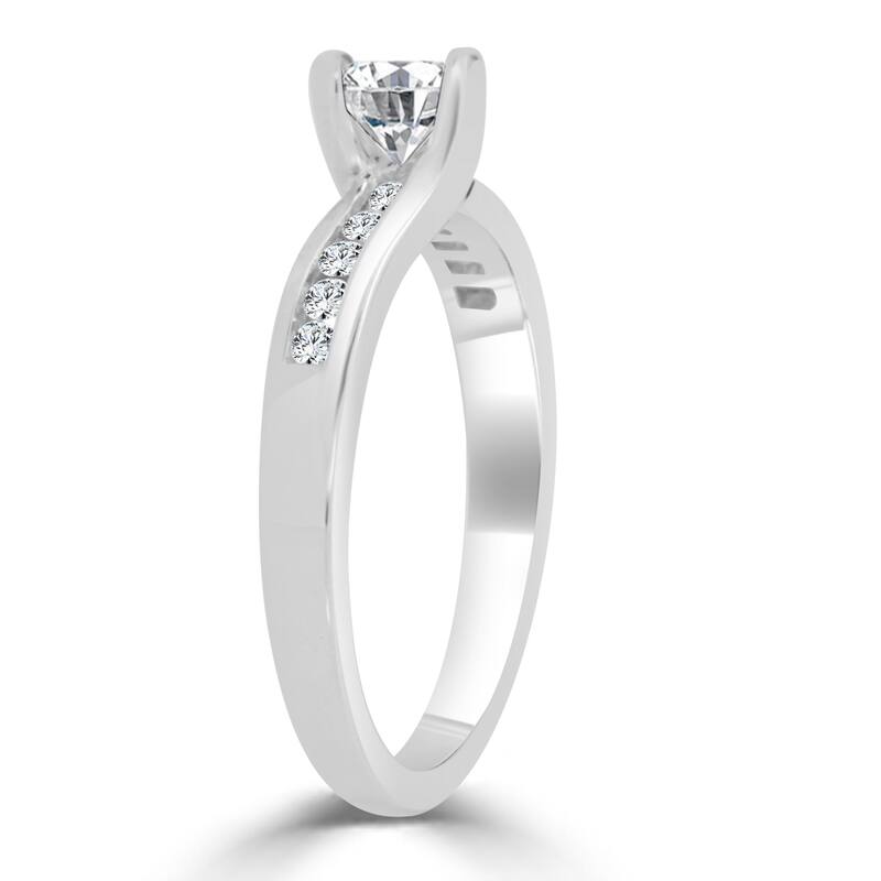 Auriya Contemporary 1/2ct TDW Diamond Engagement Ring 14k Gold (H-I, I1-I2)