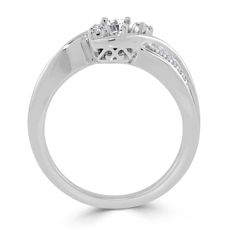 Auriya 3-Stone 1/2ctw Round Diamond Engagement Ring 14K Gold