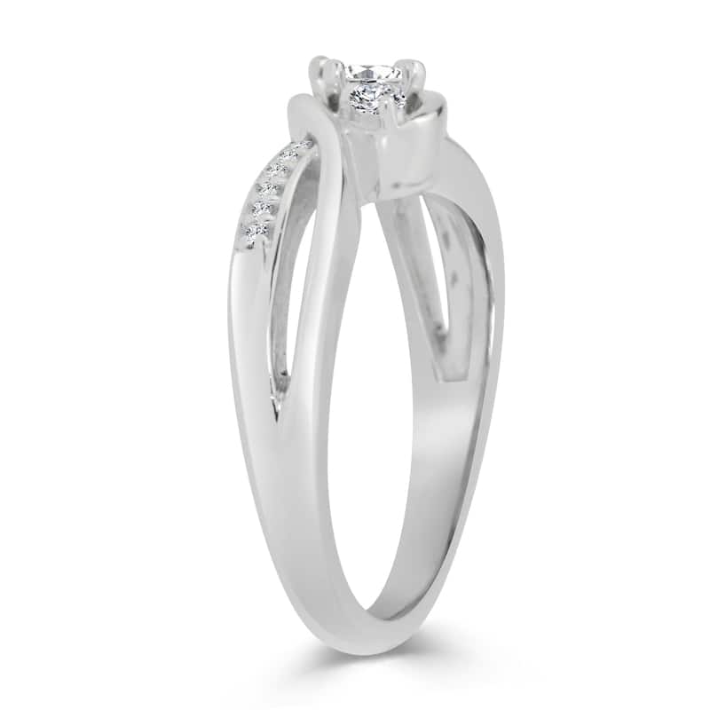 Auriya 3-Stone 1/2ctw Round Diamond Engagement Ring 14K Gold