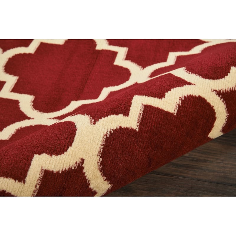 Nourison Grafix Modern Moroccan Trellis Area Rug