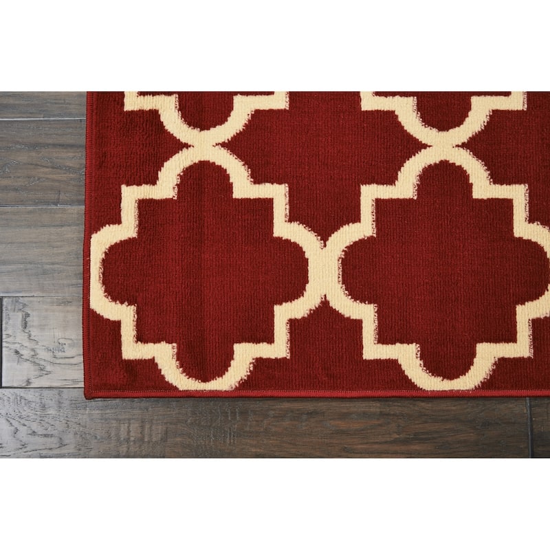 Nourison Grafix Modern Moroccan Trellis Area Rug