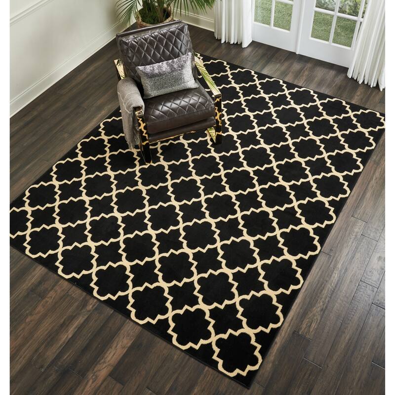 Nourison Grafix Modern Moroccan Trellis Area Rug