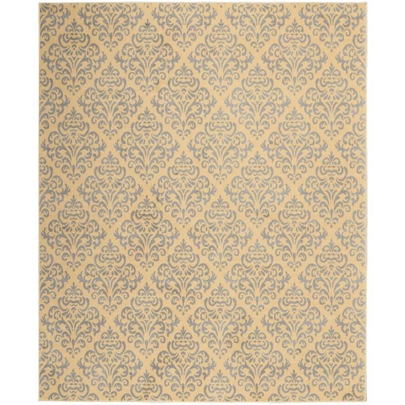 Nourison Grafix Geometric Persian Transitional Area Rug - 7' 10" x 9' 10" - Cream - Runner/Rectangle