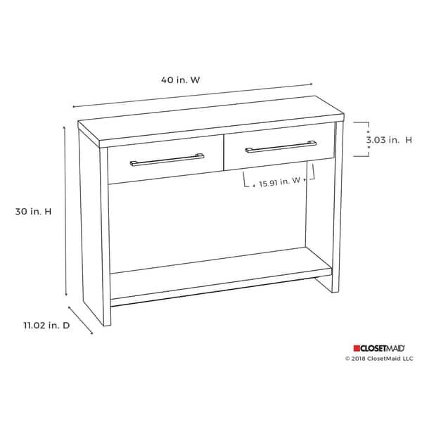 Shop Closetmaid Modular Console Table Free Shipping Today