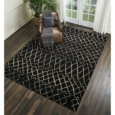 Nourison Grafix Moroccan Patterned Area Rug