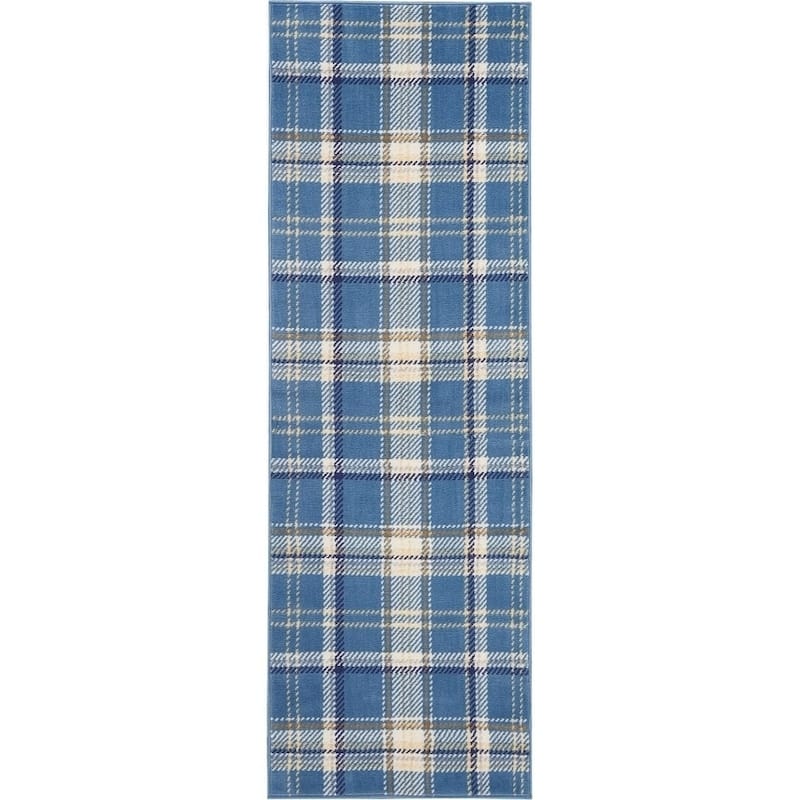 Nourison Grafix Plaid Farmhouse Area Rug