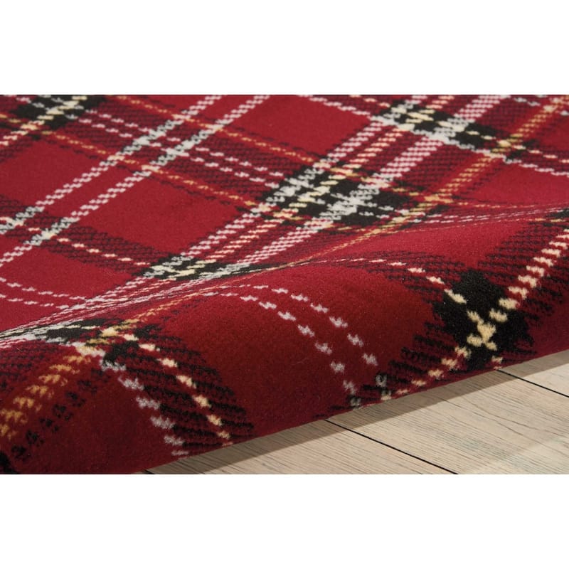 Nourison Grafix Plaid Farmhouse Area Rug
