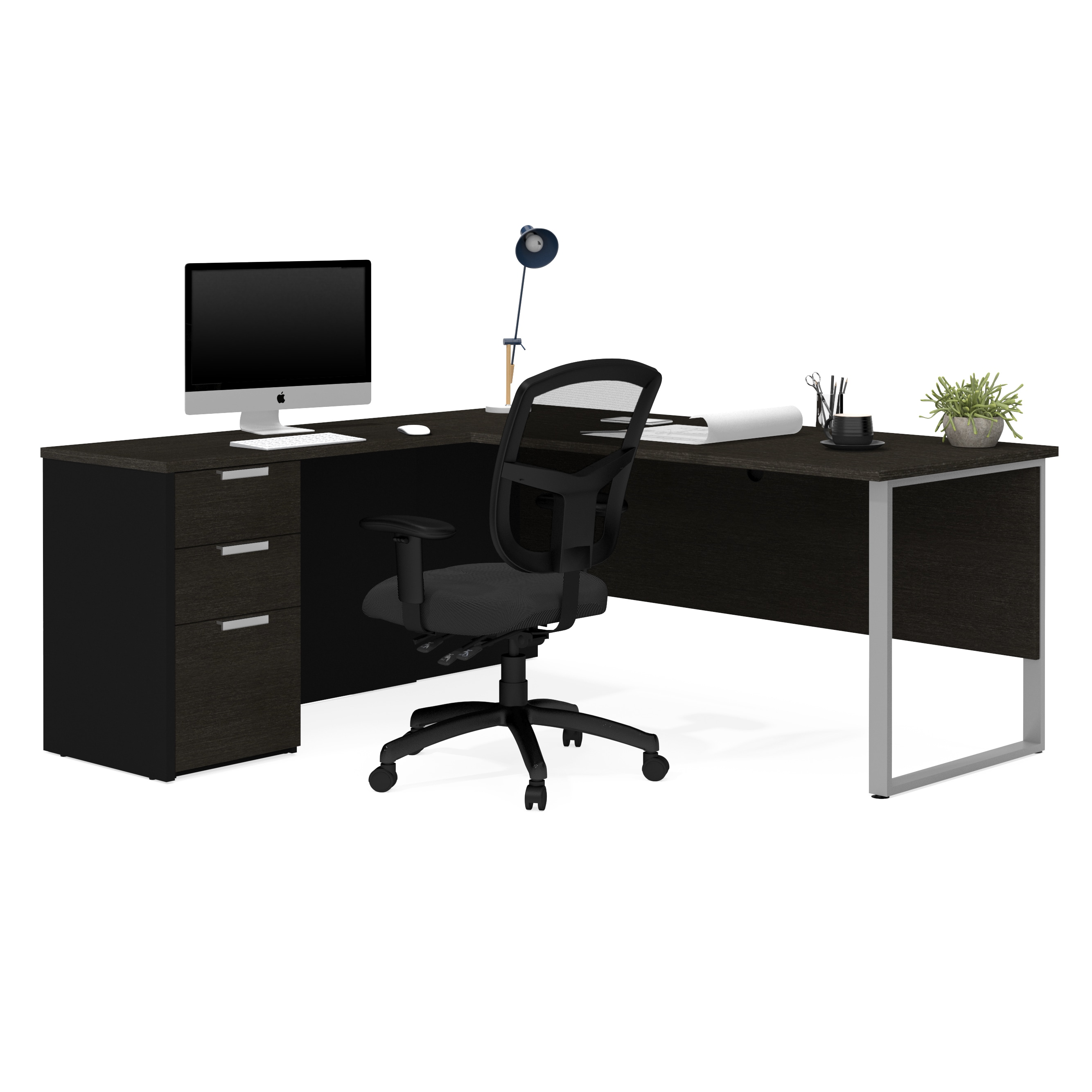 Shop Bestar Pro Concept Plus L Shaped Office Desk Overstock 16828535