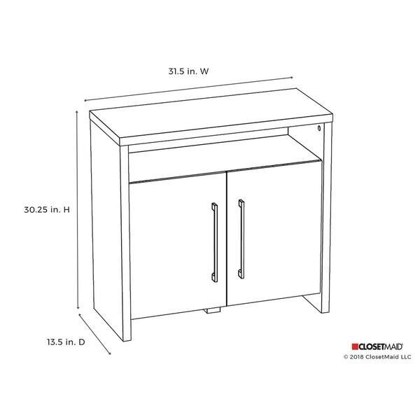 Closetmaid Two Door Storage Cabinet Espresso