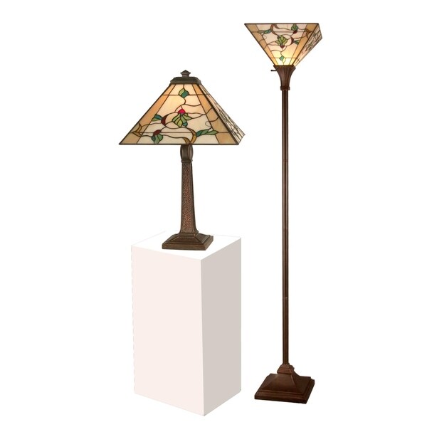 floor lamp and matching table lamp