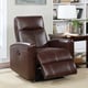 preview thumbnail 15 of 21, Eli Contemporary Leather Living Room Power Recliner with Lumbar Massage