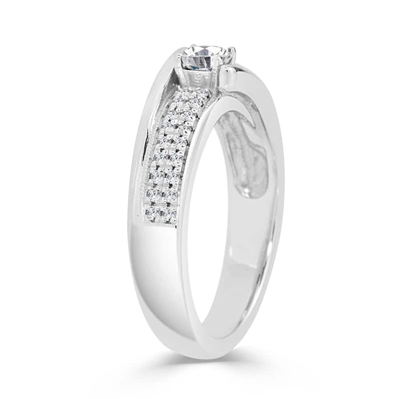 Auriya Contemporary 1/2ctw Round Diamond Engagement Ring 14k Gold