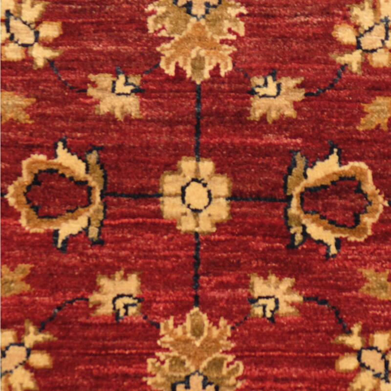 Handmade One-of-a-Kind Vegetable Dye Oushak Wool Rug (Afghanistan) - 2' x 2'10