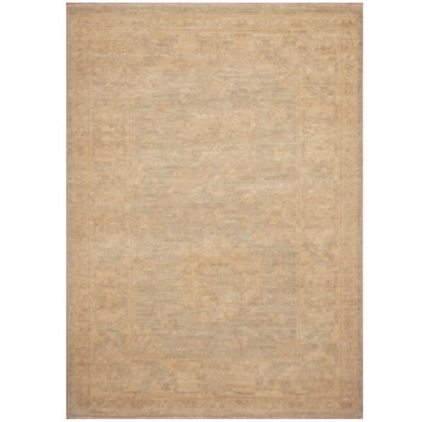 Handmade Vegetable Dye Oushak Wool Rug (Afghanistan) - 2'3 x 3'2