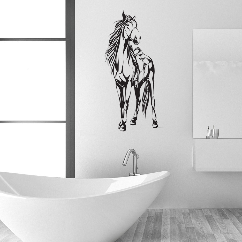Horse with Saddle Wall Decal Sticker