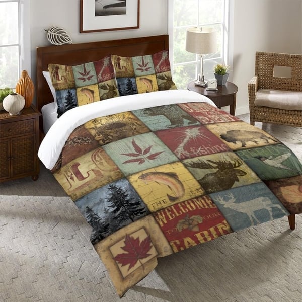 Shop Carbon Loft Lisherness Cabin Patchwork Queen Duvet Cover