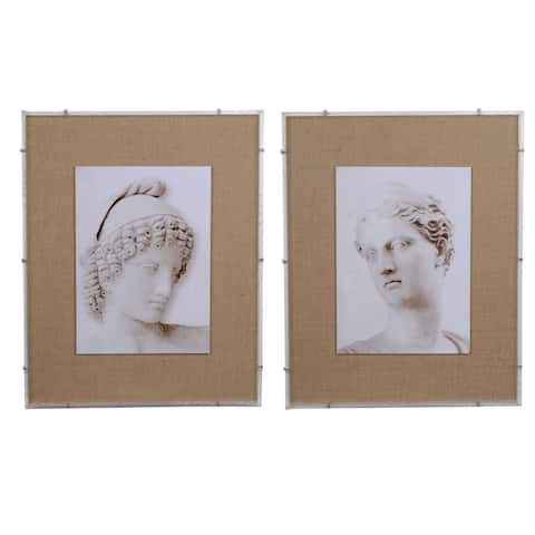 24 x 30-inch Roman Framed Prints (Set of 2) - White