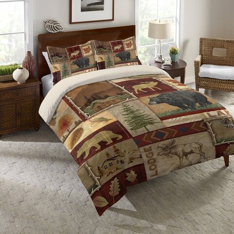 Laural Home Lodge Collage Comforter
