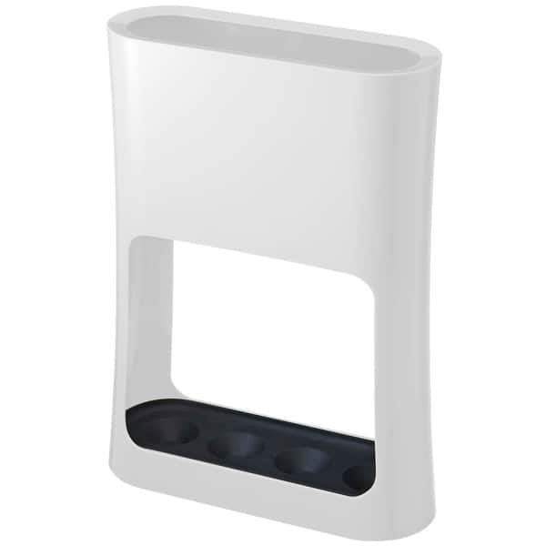 Umbrella Stand, Household Umbrella Rack, Corridor Self-Standing with 3  Hooks and Drain Tray Base Umbrella Stand,White