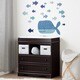 preview thumbnail 4 of 2, South Shore DreamIt Blue Little Whale Wall Decals
