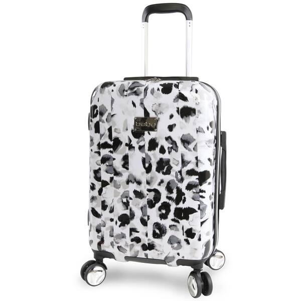 Bebe Abigail Winter Leopard 21 Inch Hardside Spinner Carry On Spinner Suitcase Overstock