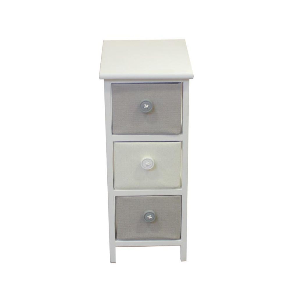 Shop Small Wooden Cabinet With 3 Drawers Benzara Free Shipping
