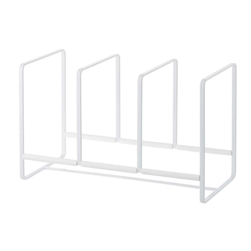 Yamazaki Home Tower Dish Storage Rack - Large/Narrow - White
